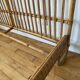 Vintage rattan bed two people