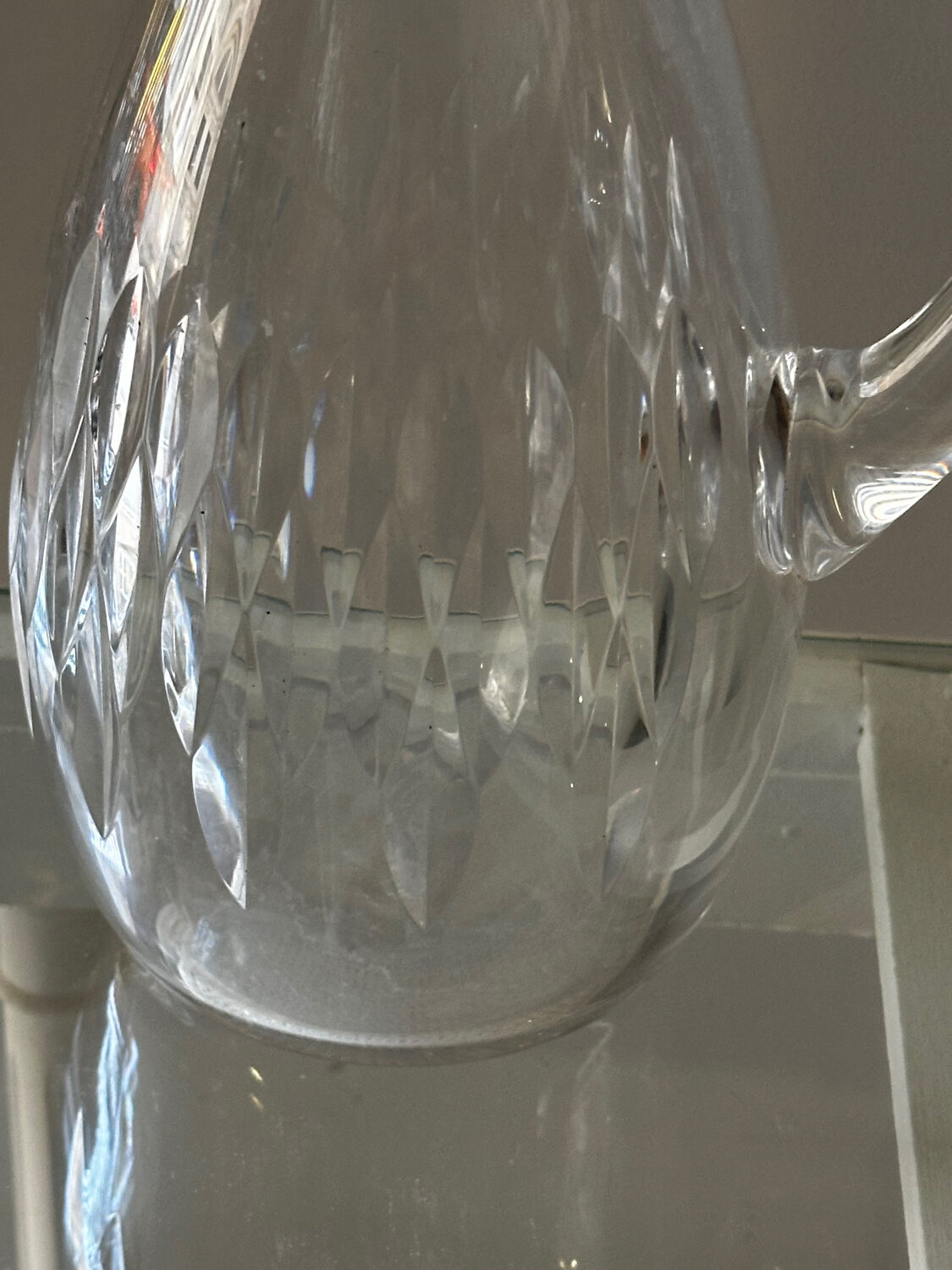 Baccarat Crystal Water Carafe Model Carcassonne Stamped