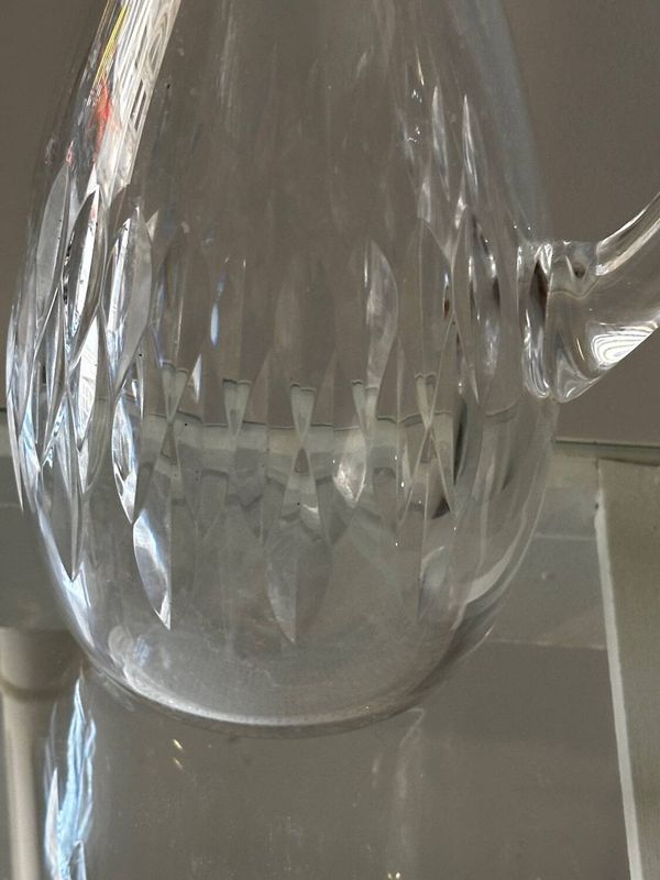 Carafe à Eau Cristal Baccarat Modèle Carcassonne Estampillée