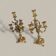 Pair of gilded bronze candelabra – Louis XV style – 19th century