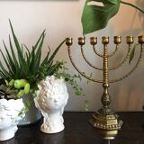 Menorah Vintage dorée