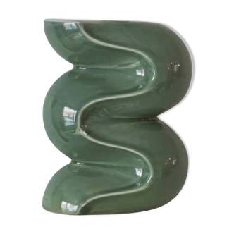 Small candle holder - ALMOND GREEN