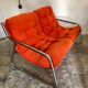 Vintage sofa 1970's pop tubing chrome