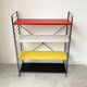 Mid century free standing tomado shelving system / bookcase designed by d. dekker