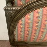 Louis XVI style bed in patinated beech, 20th century