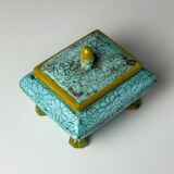 Vintage ceramic jewellery box by Maioliche d'Arte Cordivani for Ascoli Piceno, Italy, 1970s.