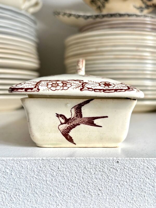 Boîte à peigne K&G Lunéville en terre de fer marron