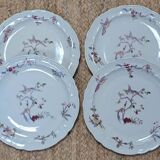 4 flat plates Bernardaud model Chantilly
