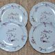 4 flat plates Bernardaud model Chantilly