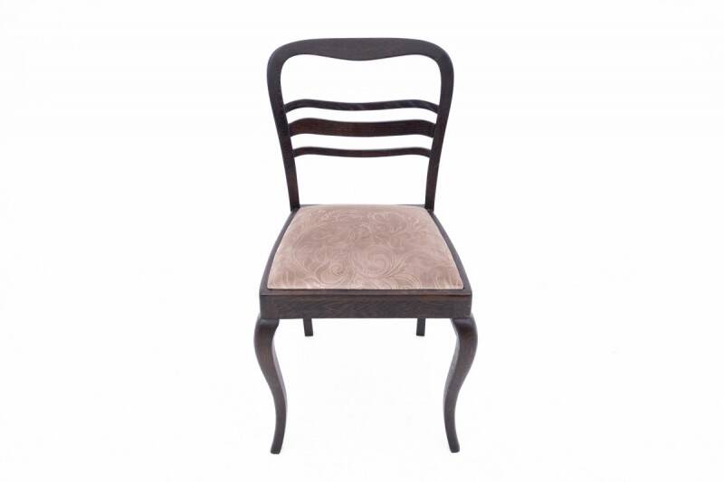 Antique table + chairs set, Western Europe, early 20th century.