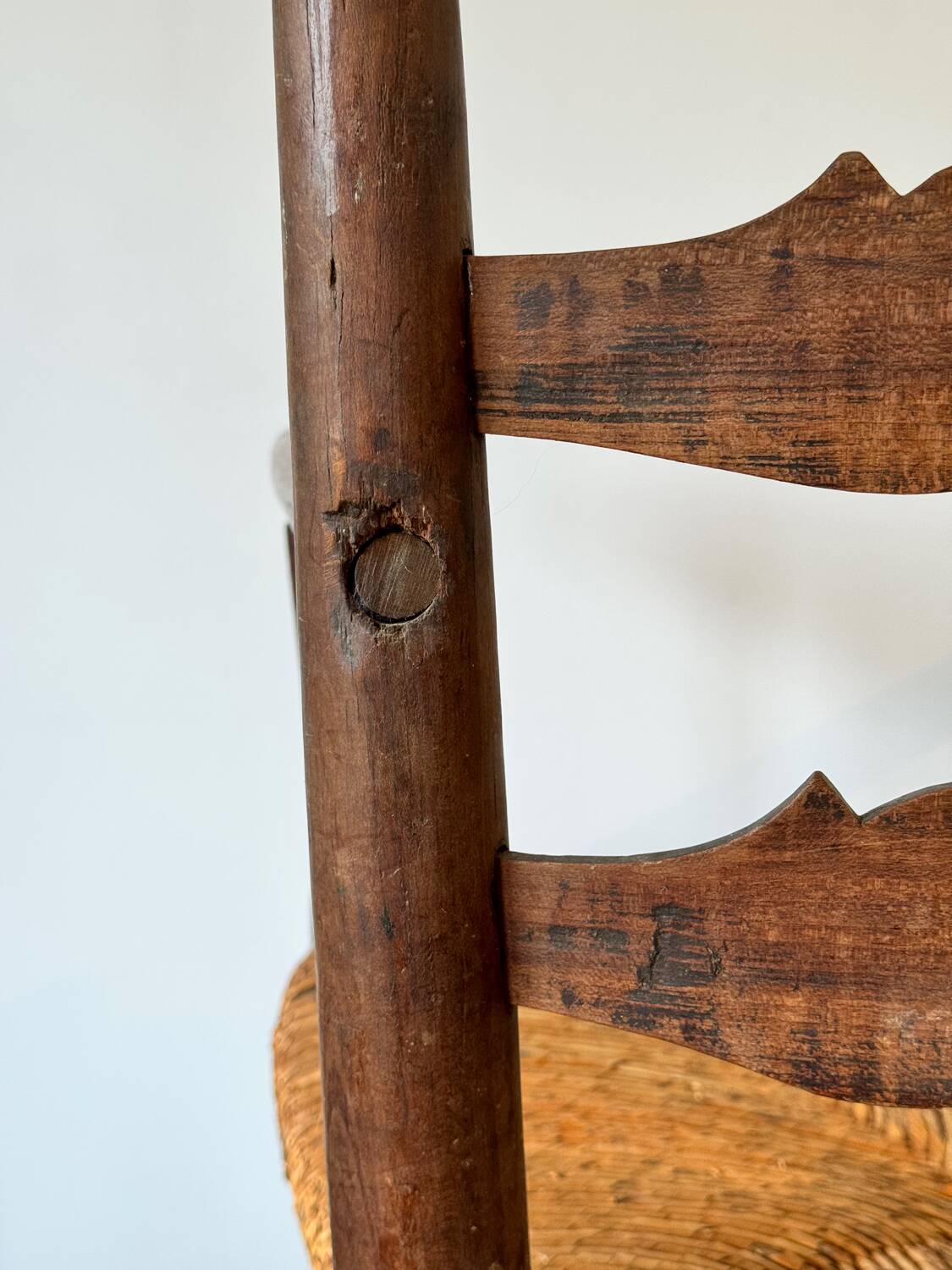 Antique 19th-century country armchair