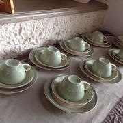 Peppermint coffee and dessert service / Villeroy - Boch / vintage 50-60