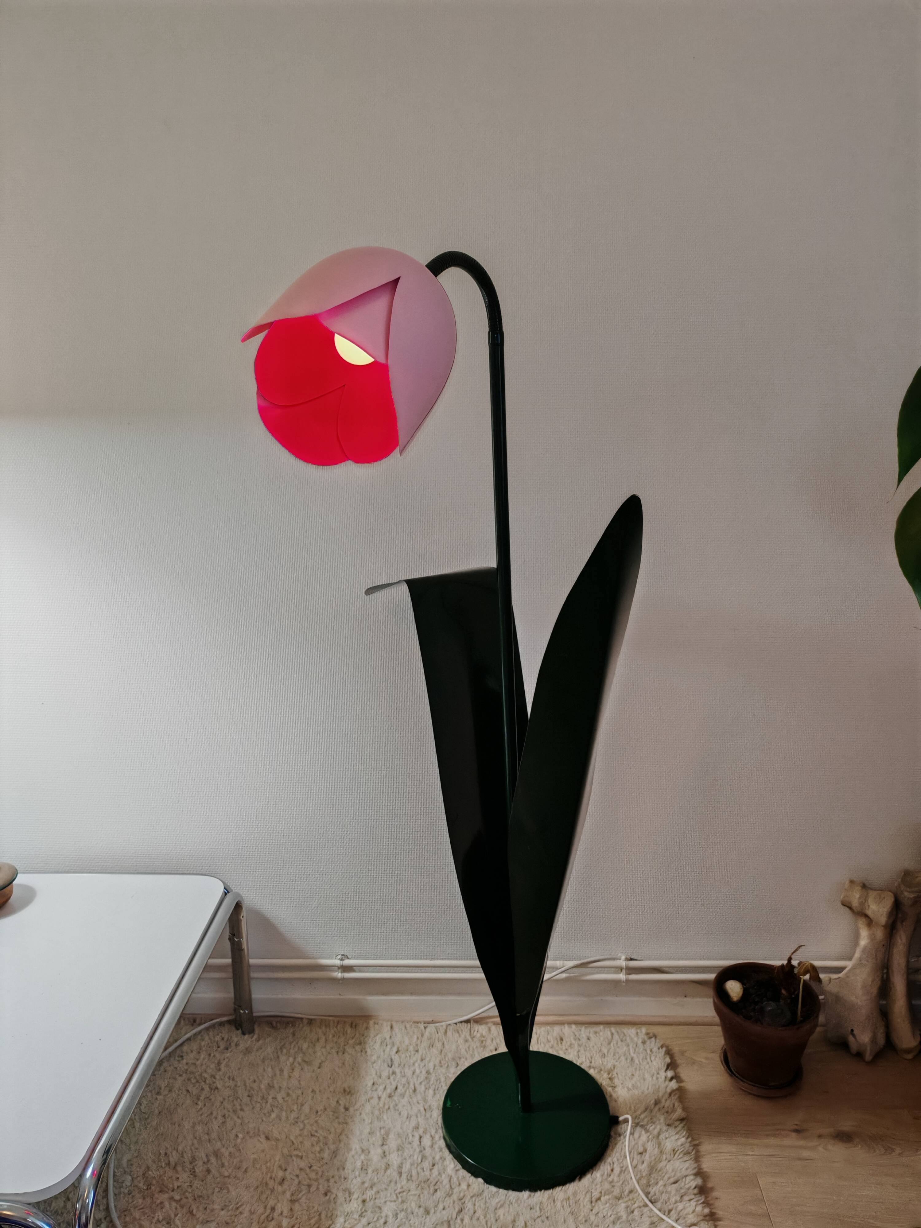 Lampadaire tulipe Peter Bliss, 1980, Angleterre