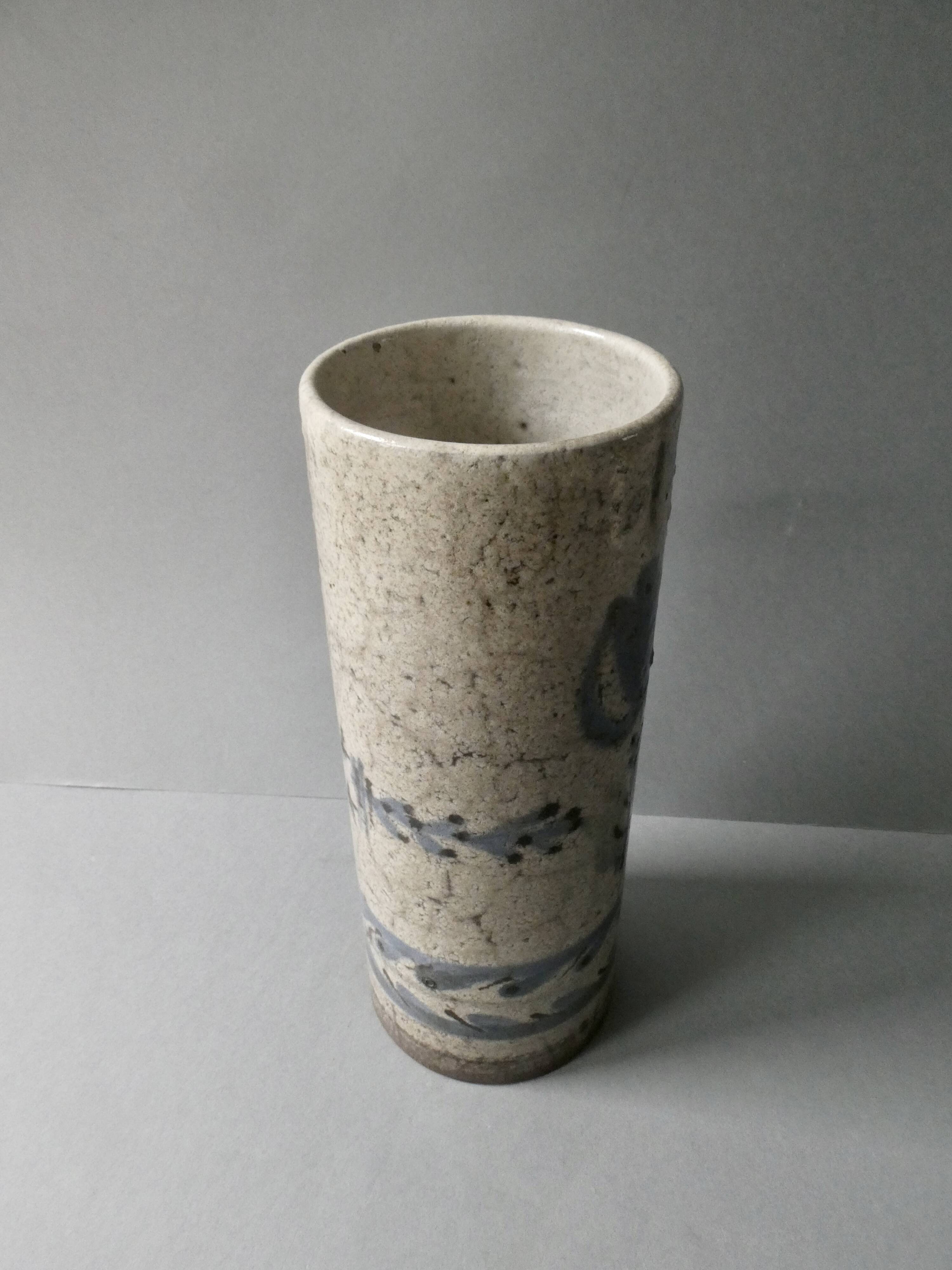 Large vase by Gustave Reynaud, Le Murier workshop in Vallauris, circa 1960