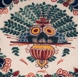Dish porcelain Delphe Makkum
