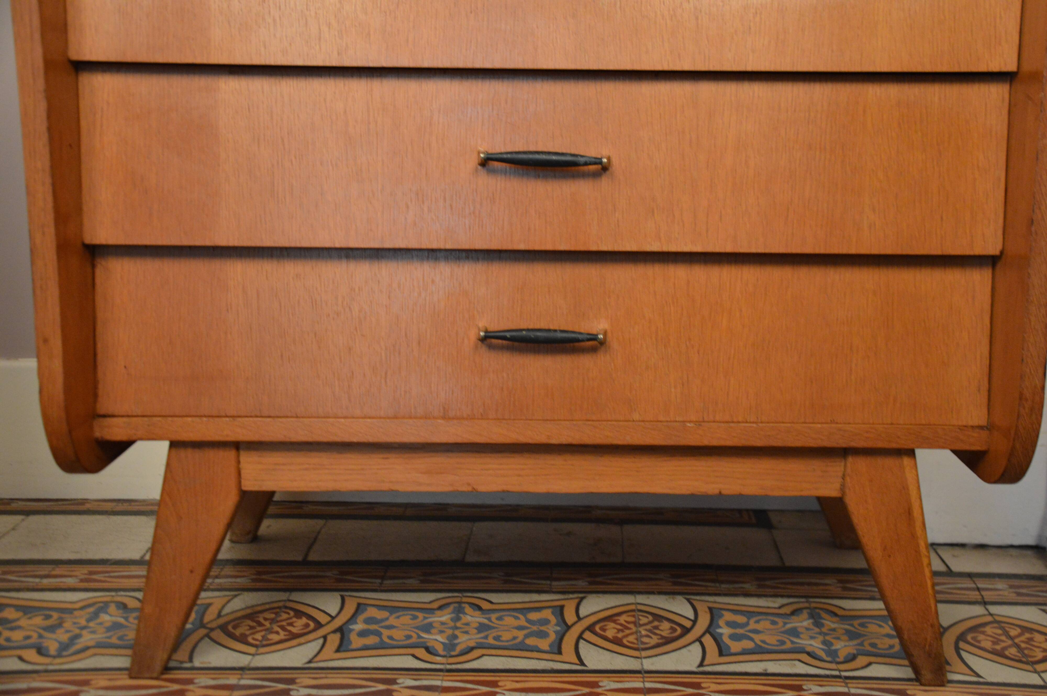 Writing desk feet compass 1950