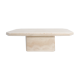 Table basse italienne vintage en travertin