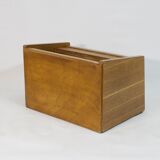 Vintage oak wall bedside, 1950