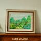 Original mid-century oil on canvas – "Vibrant Landscape"