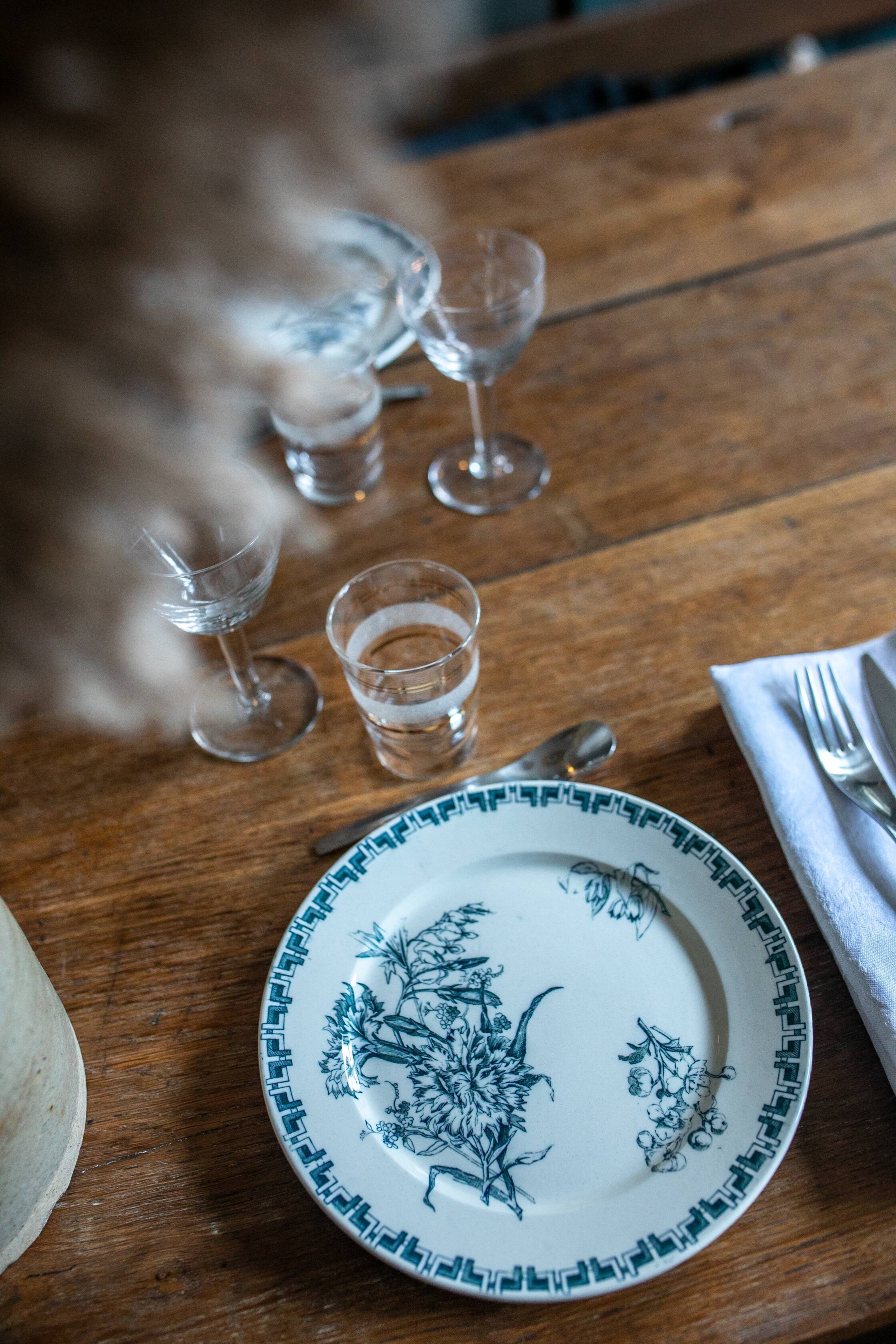 Les 6 assiettes sarreguemines