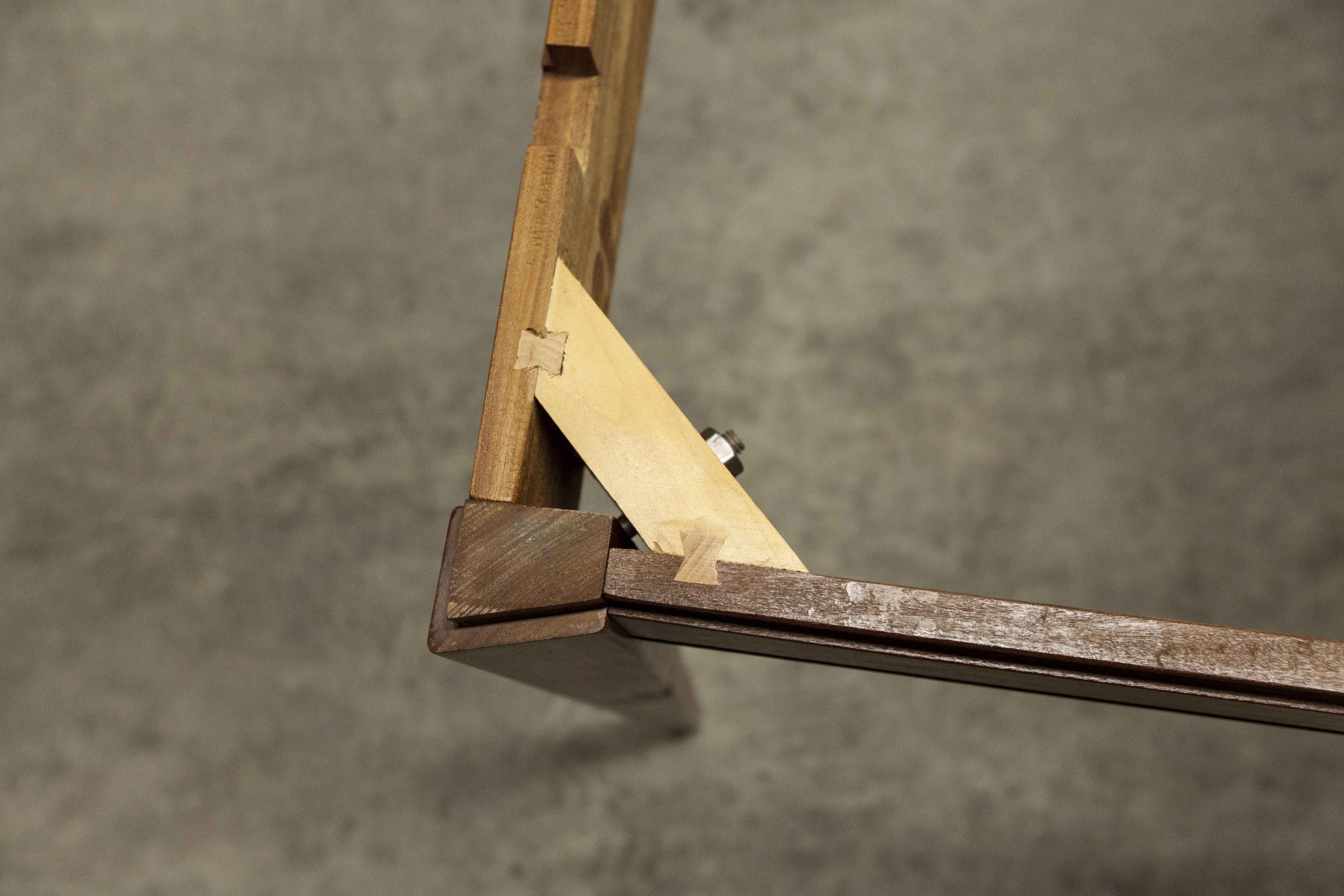 60's rectangular Scandinavian table with extension cords