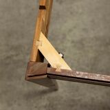 60's rectangular Scandinavian table with extension cords