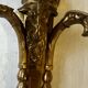 Brass wall sconce – goat head decoration – Louis XVI Empire style –