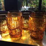 6 vintage glasses