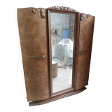 Art Deco cabinet in walnut burl