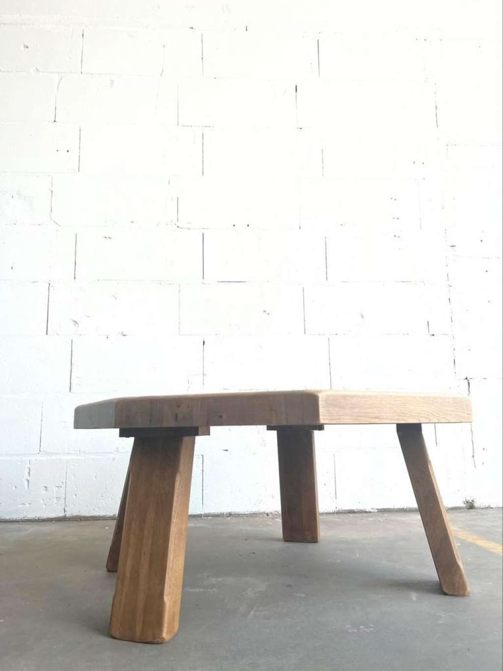 Coffee table in vintage oak