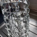 Clear glass vase