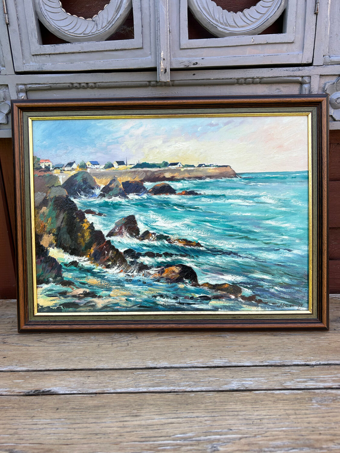 Oil on canvas Brittany Sea