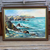 Oil on canvas Brittany Sea