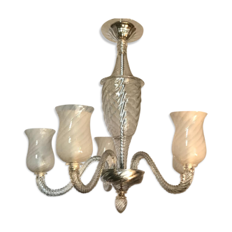 Lustre en verre de Murano circa 1950