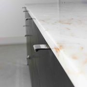 Executive sideboard by Florence Knoll with 'rosé aurore' marble top