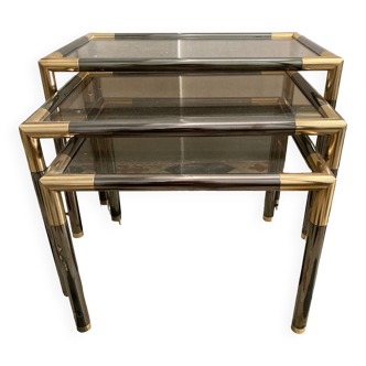 Set of 3 80s nesting tables