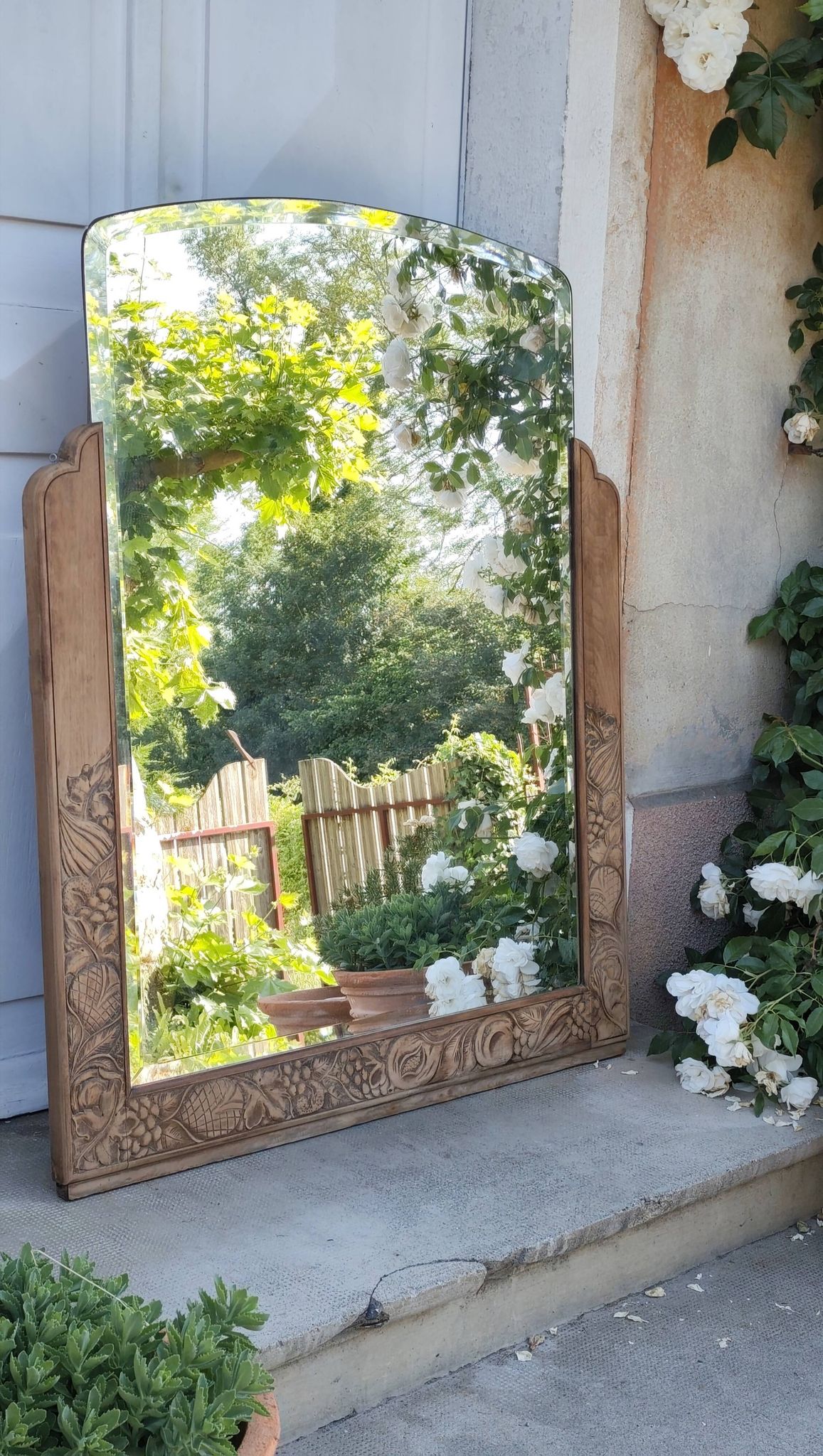 Miroir art deco biseauté