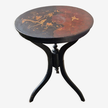 Japanese lacquered pedestal table late 19th century