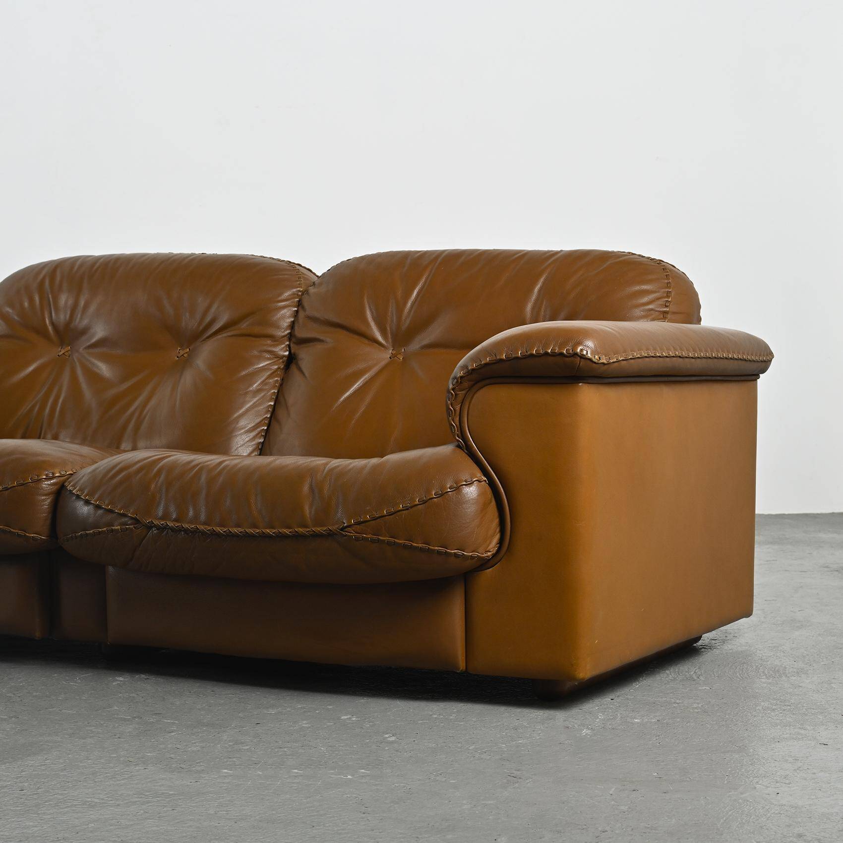 DS 101 leather sofa, DE SEDE circa 1970