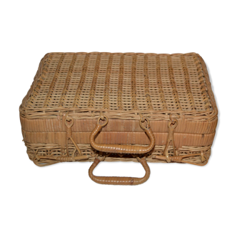 Wicker suitcase