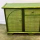 Green Vintage Rattan Sideboard By Maugrion, France, 1980s