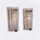 Orrefors Design XXL Wall lamps by Carl Fagerlund glass and brass, 1960s