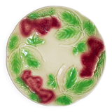 Assiette motif fraise en relief