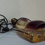 Vintage resin lamp with marine shell inclusions