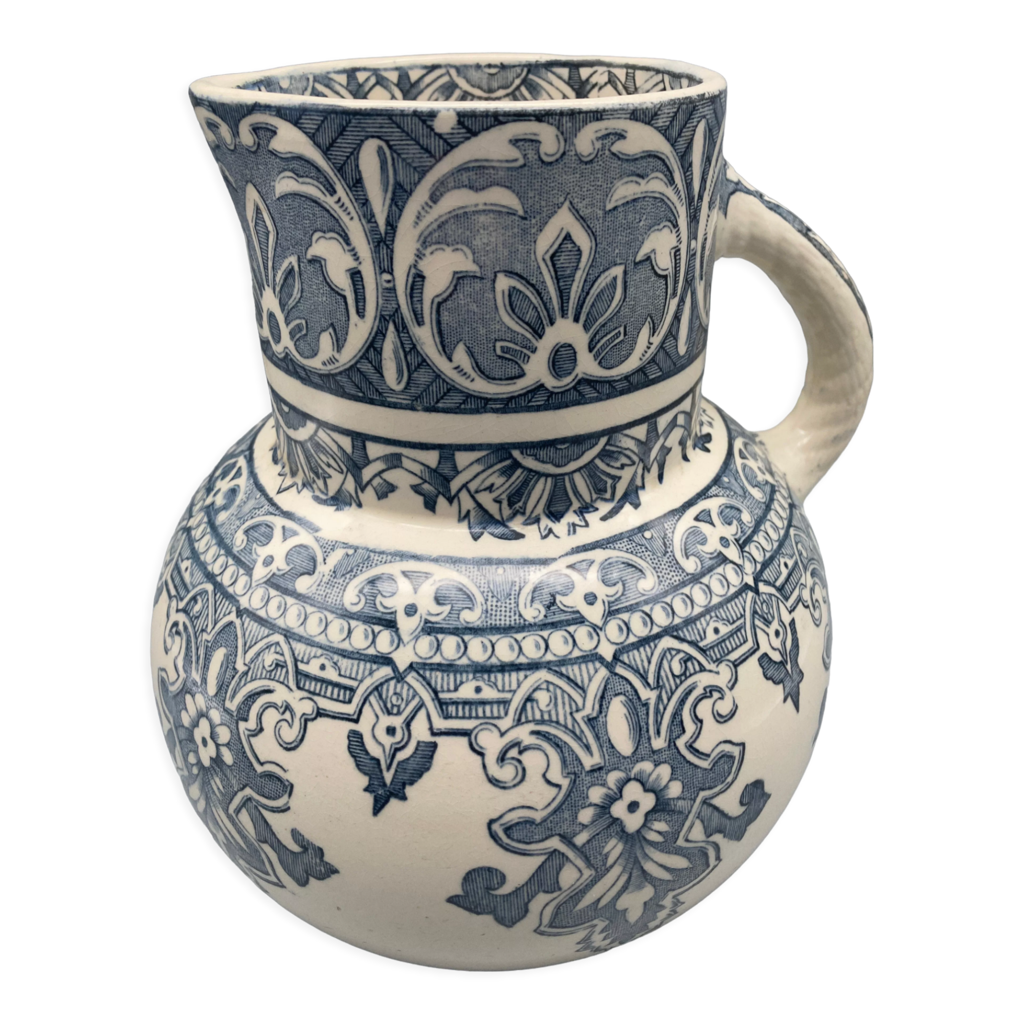 Toilet pitcher Terre de Fer Longchamps "Moorish"