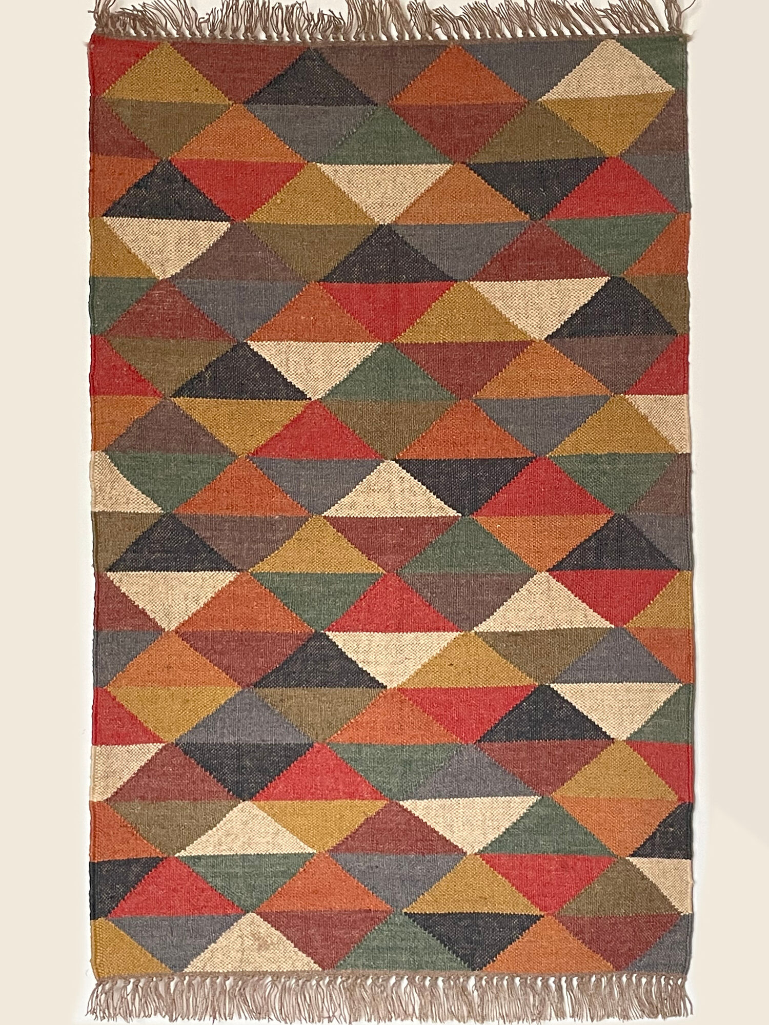 3 x 5, Handmade Jute-Wool Kilim Rug, Kilim Carpet, 90x150Cm