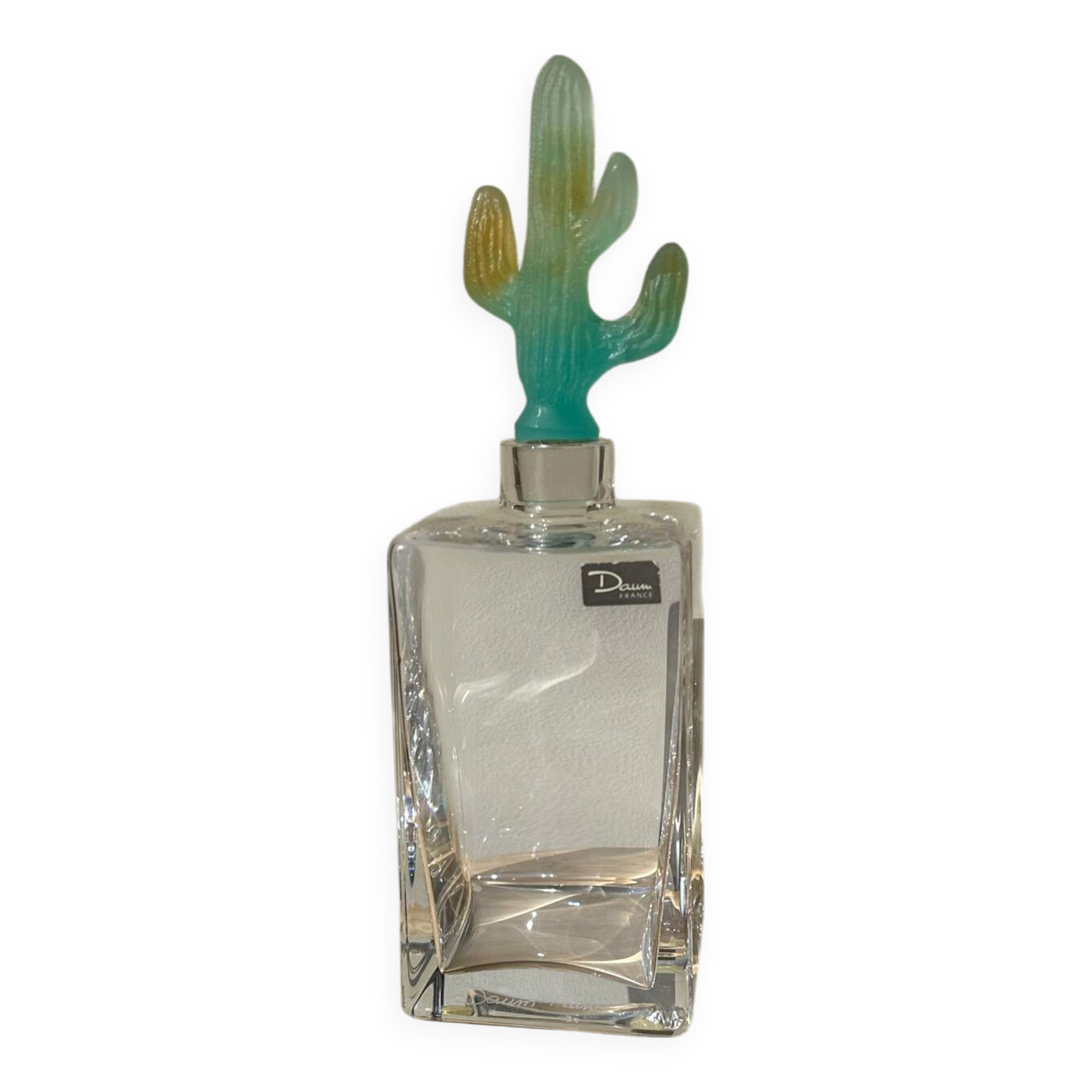 Daum cactus Hilton Mc Connico crystal whiskey decanter