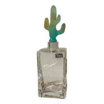 Daum cactus Hilton Mc Connico crystal whiskey decanter