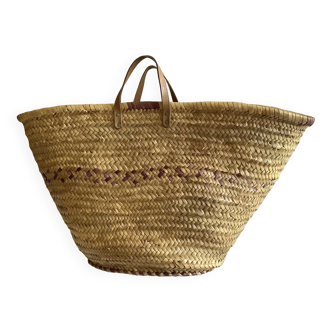 Panier en paille vintage