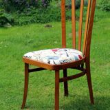 6 chaises Baumann, tissu Kandinsky
